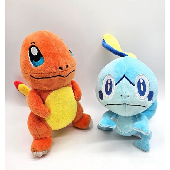 Nintendo Other - Pokemon Charmander And Sobble 8" Plush Pair Nintendo Vintage 1997 Charmander
